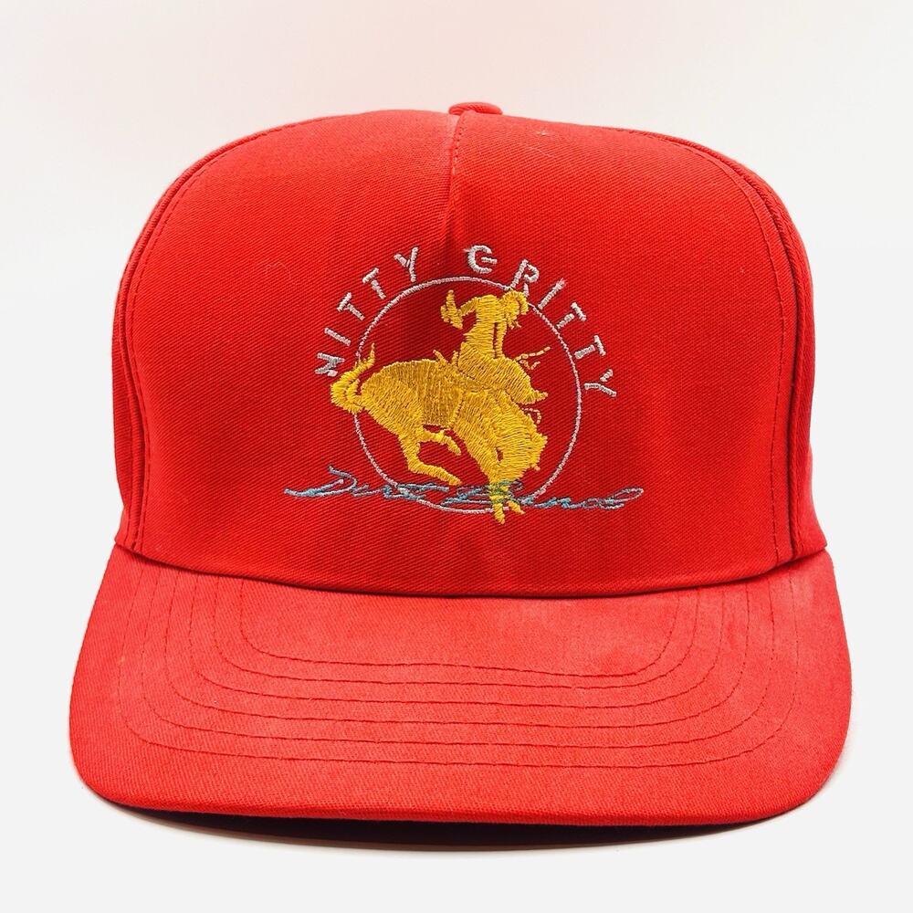 Nitty Gritty Dirt Band Snapback Hat Orginal Trucker Red Bucking Bronco